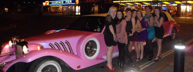 think pink excalibur birthday night out 